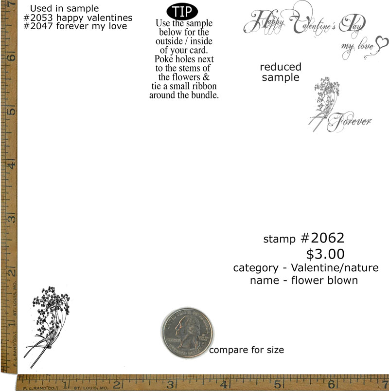 #2062 - Flower blown - Valentine/Nature